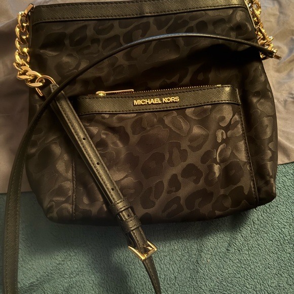 Michael Kors Handbags - Michael Kors Black Shoulder Bag with Gold-Tone Hardware